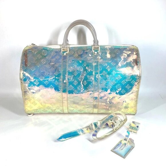 LOUIS VUITTON M53271 Monogram prism Keepall-Bandouliere50 Duffle Hand Bag - Picture 2 of 16